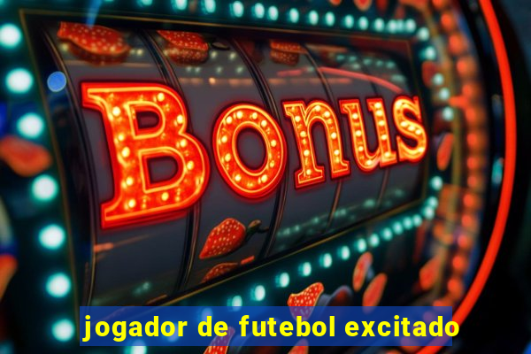 jogador de futebol excitado